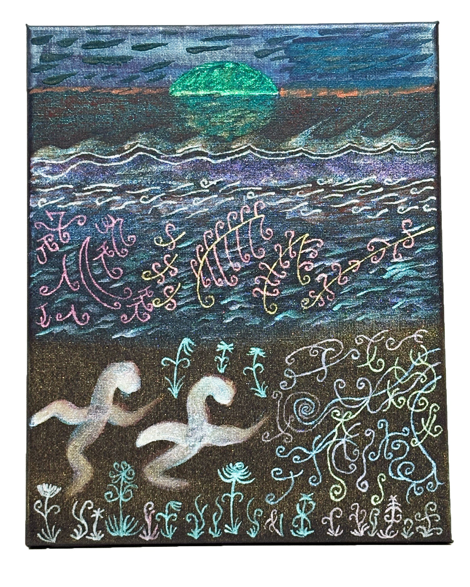 幻想の夢海 ~波戯~　(F3_270mm × 220mm × 15mm) One-of-a-kind